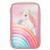 Ylvi - Triple Pencil Case - Color Cloud - Candy Colors - Office and School Supplies