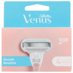 Venus - Gillette Venus Smooth Sensitive Razor Blades - Pink/White - 4 pcs - Health and Personal Care