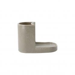 Meraki - Brush and soap holder, MKDatura - Shellish grey - w: 18 cm, h: 12.7 cm - Home and Kitchen