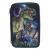 Dino World - Triple Pencil Case with LED - GALAXY - Office and School Supplies