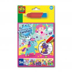 SES Creative - Colouring with Water - Fantasy Colouring Book - (S00133) - Toys