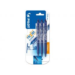 Pilot - FriXion Clicker 0.7 – Blue (Pack of 3) - Office and School Supplies