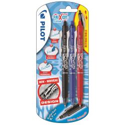Pilot - FriXion Clicker 0.7 – Assorted Colors (Pack of 3) - Office and School Supplies