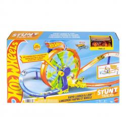 Hot Wheels - Stunt Tracks Rapid Launch & Loop - (965-2503) - Toys