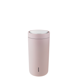 Stelton - To-Go Click Vacuum Insulated Cup 0.4 L (Soft Rose) - Home and Kitchen