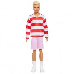 Barbie - Fashionista Ken Doll Red & White Stripes (HYV01) - Toys