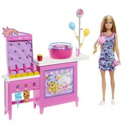 Barbie - Mysteries Cotton Candy & Games Playset (JFV67) - Toys