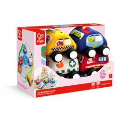Hape - Pull-Back Plush Car Set (87-0076) - Toys
