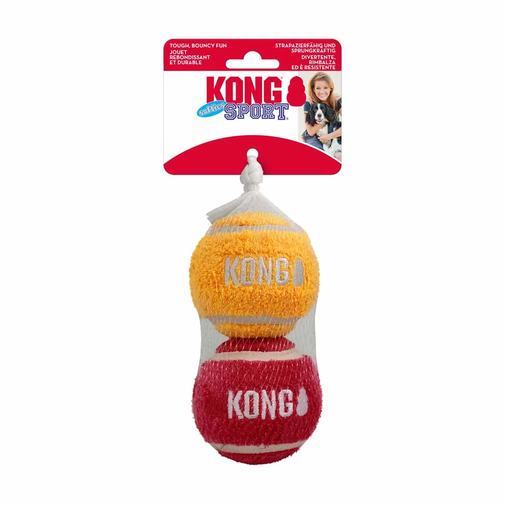 Kong - Sport Softies Ball  2 pack - L -7,6cm - Pet Supplies
