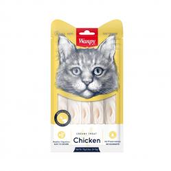 wanpy - Wanpy Cat Creamy Lickable Treat - Chicken 70g (5x14g) - 70g (5x14g) - Pet Supplies
