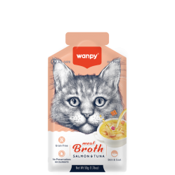 wanpy - Wanpy Cat Meat Broth Tuna & Salmon 50g - 50g - Pet Supplies