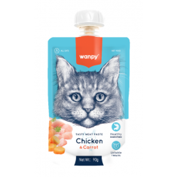 wanpy - Wanpy Cat Tasty Meat Paste - Chicken & Carrot 90g - 90g - Pet Supplies