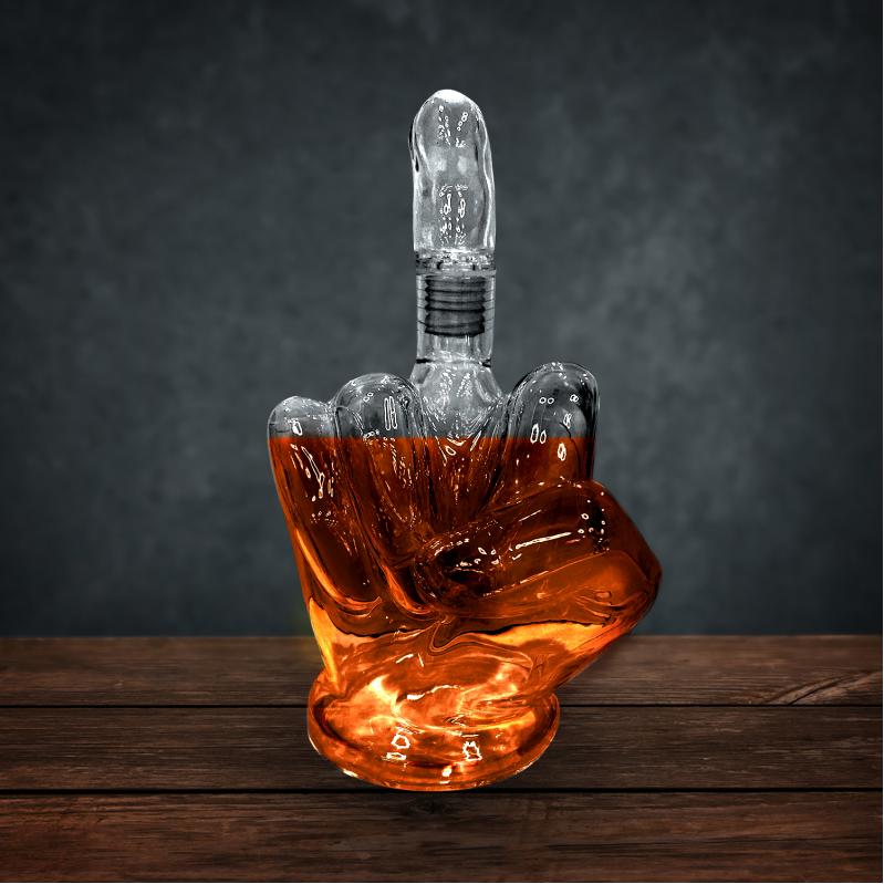Mad Monkey - Up Yours Decanter - 23 cm tall, 1 liter capacity - Home and Kitchen Mad Monkey - Up Yours Decanter - 23 cm tall, 1 liter capacity - Home and Kitchen