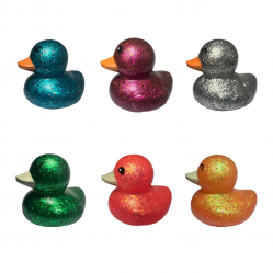 Magni - Bath duck with glitter 6 pcs - (3954) - Toys