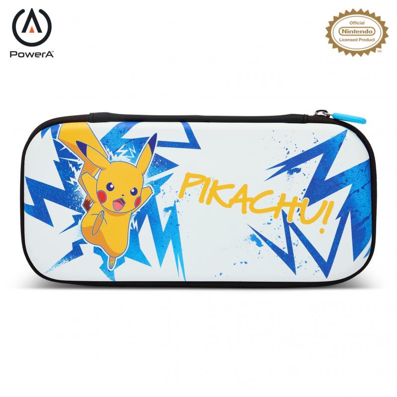 PowerA Slim Case for Nintendo Switch - OLED Model, Nintendo Switch or Nintendo Switch Lite - Pikachu High Voltage - Nintendo Switch