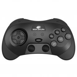 Retro-Bit - SEGA Saturn PRO Controller - Black - Video Games and Consoles