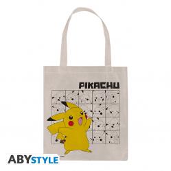 Tote Bag "Pikachu" - Neutral Beige - 37 x 42 cm - Fan Shop and Merchandise