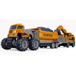 KLX - Die-cast dumper w/hangers, excavator & friction (534676) - Toys