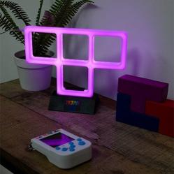 Tetris - Purple Neon Light - Purple - 21cm x 14cm - Gadgets