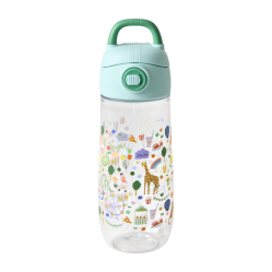 Rice - Plastic Kids Drinking Bottle with Fun Fair Print - Mint - 550 ml - Toys