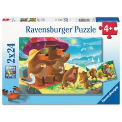 Ravensburger - Bear Family Vacations 2x24p (12004046) - Toys
