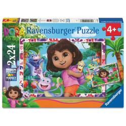 Ravensburger - Dora the Explorer 2x24p (12004199) - Toys