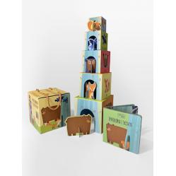 Dyrebørn i skoven - Stabeltårn med dyr - Toys