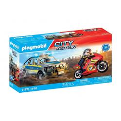 Playmobil - Police Chase with Pick-Up Truck (71875) - Toys