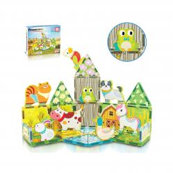 Picasso Tiles - Farm themed set with 8 animals (26 pcs) (PTQ27) - Toys