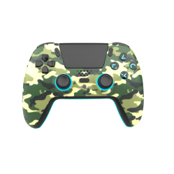 Freaks And Geeks - Wireless Bluetooth Controller for PS5- LED - Green Camo - PlayStation 5