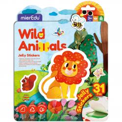 mierEdu - Jelly Stickers - Movable - Wild Animals (ME262) - Toys