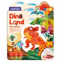 mierEdu - Jelly Stickers 34 pcs - Movable - Dino Land (ME263) - Toys