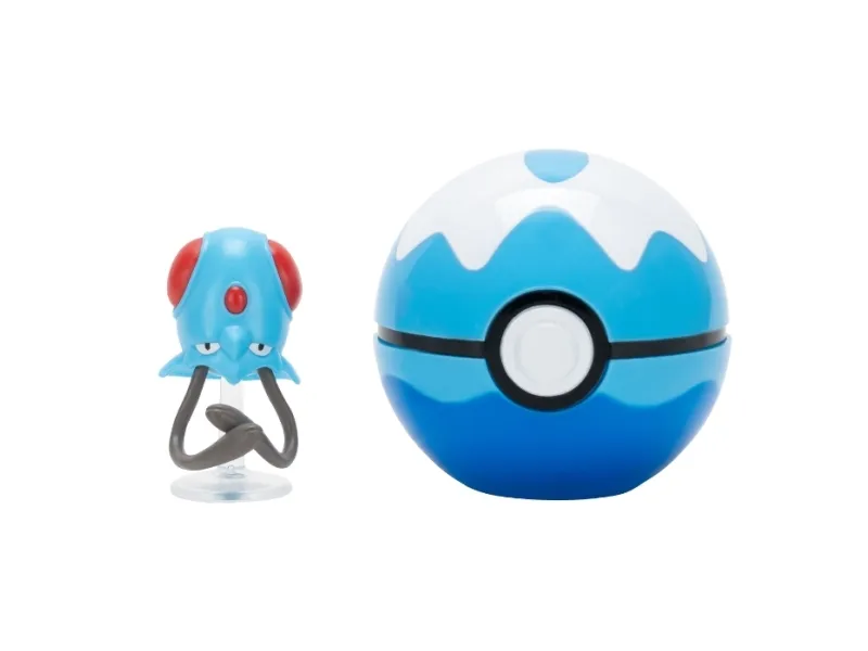 Pokemon - Clip N Go - Tentacool With Dive Ball (PKW4152) - Toys