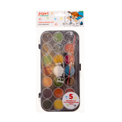 Pipi - Paint & Brush Set, Water Col. (063605221) - Toys