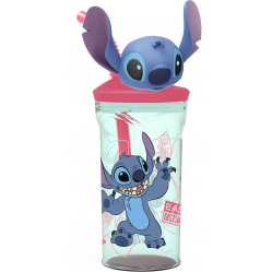 Stor - STITCH 3D figurine tumbler bottle - 360 ml - Toys