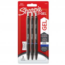 Sharpie - S-Gel Gel Pens - Blue Ink - 3 Count - Toys