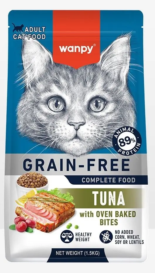 wanpy - Adult Cat Food with Tuna - 1.5kg - Pet Supplies