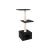 FLAMINGO - Scratching Tree Charbonel - Black & Cream - 47 x 35 x 103 cm - Pet Supplies