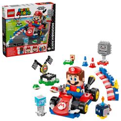 LEGO - Super Mario - Mario Kart™: Interactive LEGO® Mario™ & Standard Kart (72043) - Toys