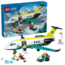 LEGO - LEGO City - Emergency Air Ambulance Airplane (60465) - Toys
