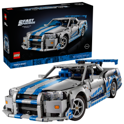 LEGO - Technic - 2 Fast 2 Furious Nissan Skyline GT-R (R34) Car (42210) - Toys