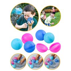 Happy Summer - Water Bombs Re-usable Ø6,5cm 6-Pack (303512) - Toys