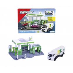 Majorette - Petrol Station BP + 1 Vehicle (8502006001) - Toys