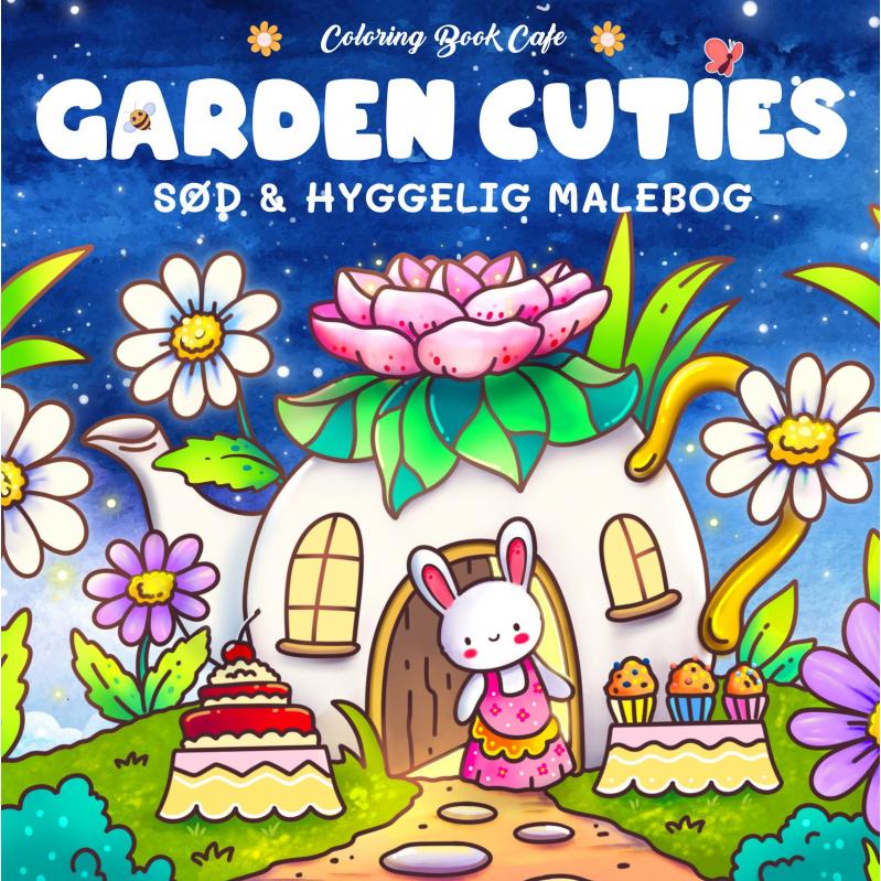 Garden Cuties - Cozy Coloring sød og hyggelig malebog - Toys