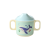 Rice - Melamine 2 Handle Baby Cup with Lid - Blue Ocean Print - 250 ml - Baby and Children