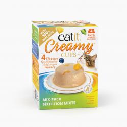 Catit - Creamy Cups Mousse Mix Pack - 4x25g - Pet Supplies