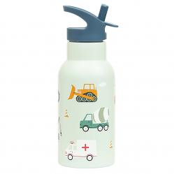 A little lovely company - Stainless steel drinking bottle - Vehicles - 7.3 x 20 x 7.3 cm - Home and Kitchen