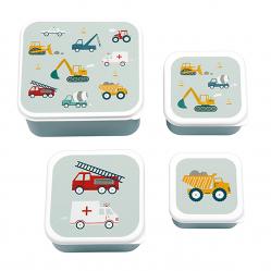 A little lovely company - Lunch & Snack Box Set - Vehicles - Home and Kitchen
