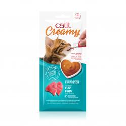 Catit - Creamy Premium Treat for Cats - Tuna, 4x10g - Pet Supplies