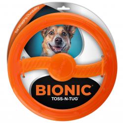 Bionic - Toss-N-Tug Ring - Orange - 22.7 cm - Pet Supplies
